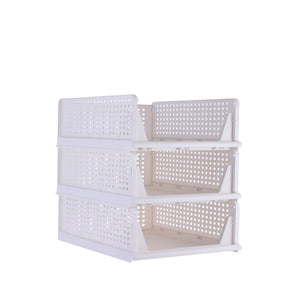 Schrank-Organizer stapelbar 3er Set 43 x 33 x 14 cm