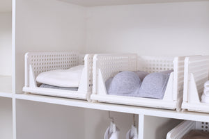 Schrank-Organizer stapelbar 3er Set 43 x 33 x 18.5 cm
