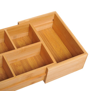 Schubladenorganizer Schubladeneinsatz Bambus L24,6 x B17,6 x H7 cm