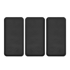 Schuhabtropfschale 76 x 38 cm 3er Set schwarz