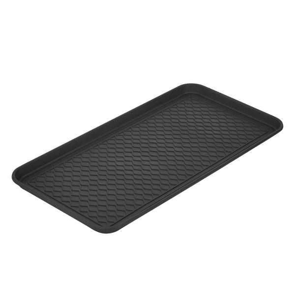 Schuhabtropfschale 76 x 38 cm 3er Set schwarz