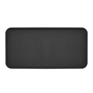 Schuhabtropfschale 76 x 38 cm 3er Set schwarz