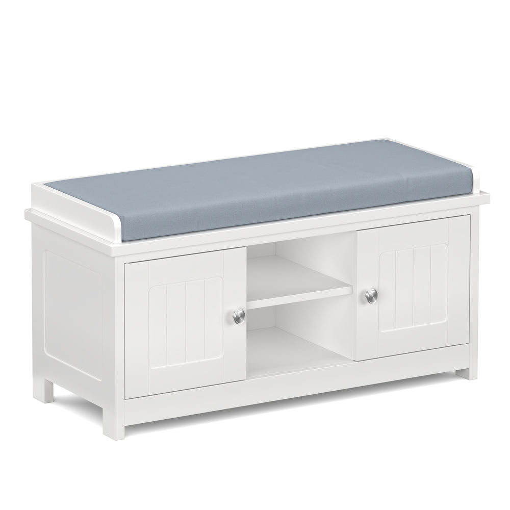 Schuhbank 105 x 35 x 43 cm weiss