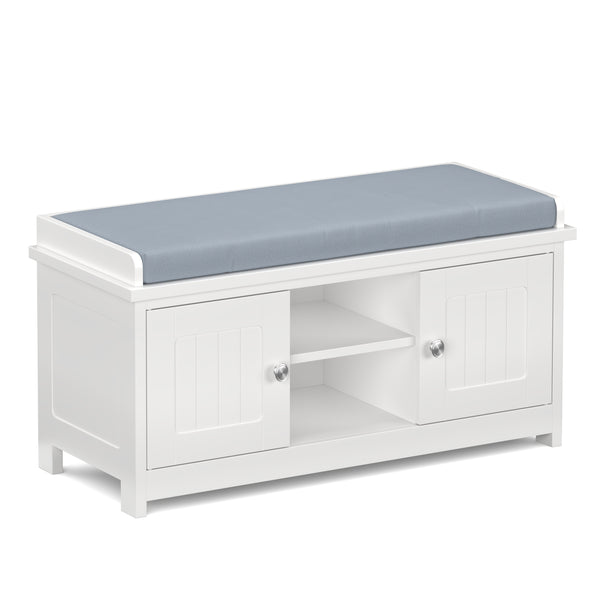Schuhbank 105 x 35 x 43 cm weiss