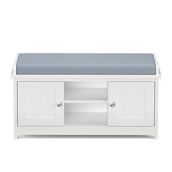 Schuhbank 105 x 35 x 43 cm weiss