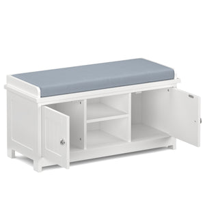 Schuhbank 105 x 35 x 43 cm weiss