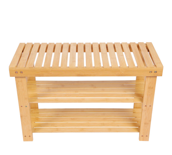 Schuhbank Bambus 70 x 28 x 45 cm