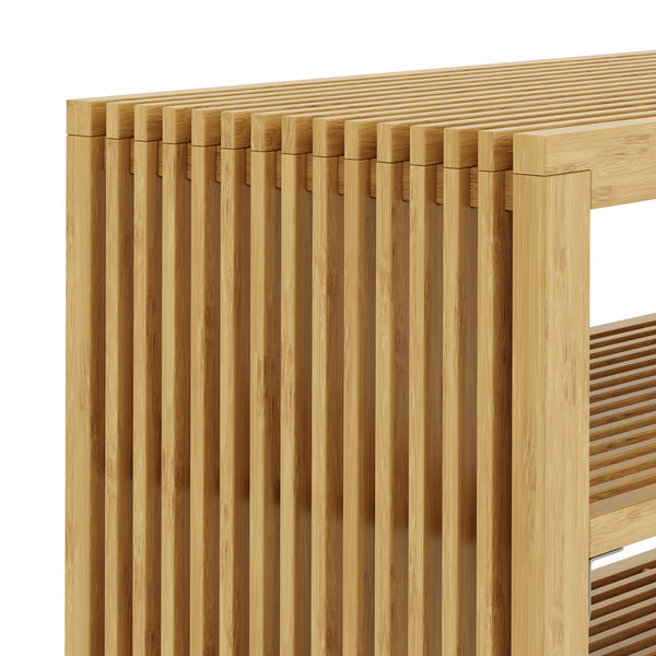 Schuhbank Bambus NORESSO 90 cm natur