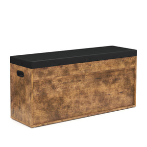 Panca portascarpe vintage in legno, 104 x 32 x 48 cm