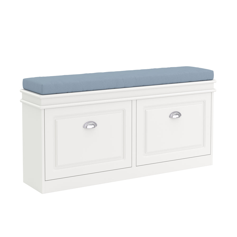 Schuhbank PETRA 104 x 24 x 51 cm weiss