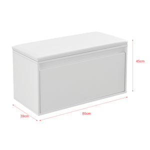Sitzbank Degerfors 80x39x45cm mit Schublade Weiss