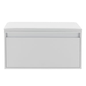 Sitzbank Degerfors 80x39x45cm mit Schublade Weiss