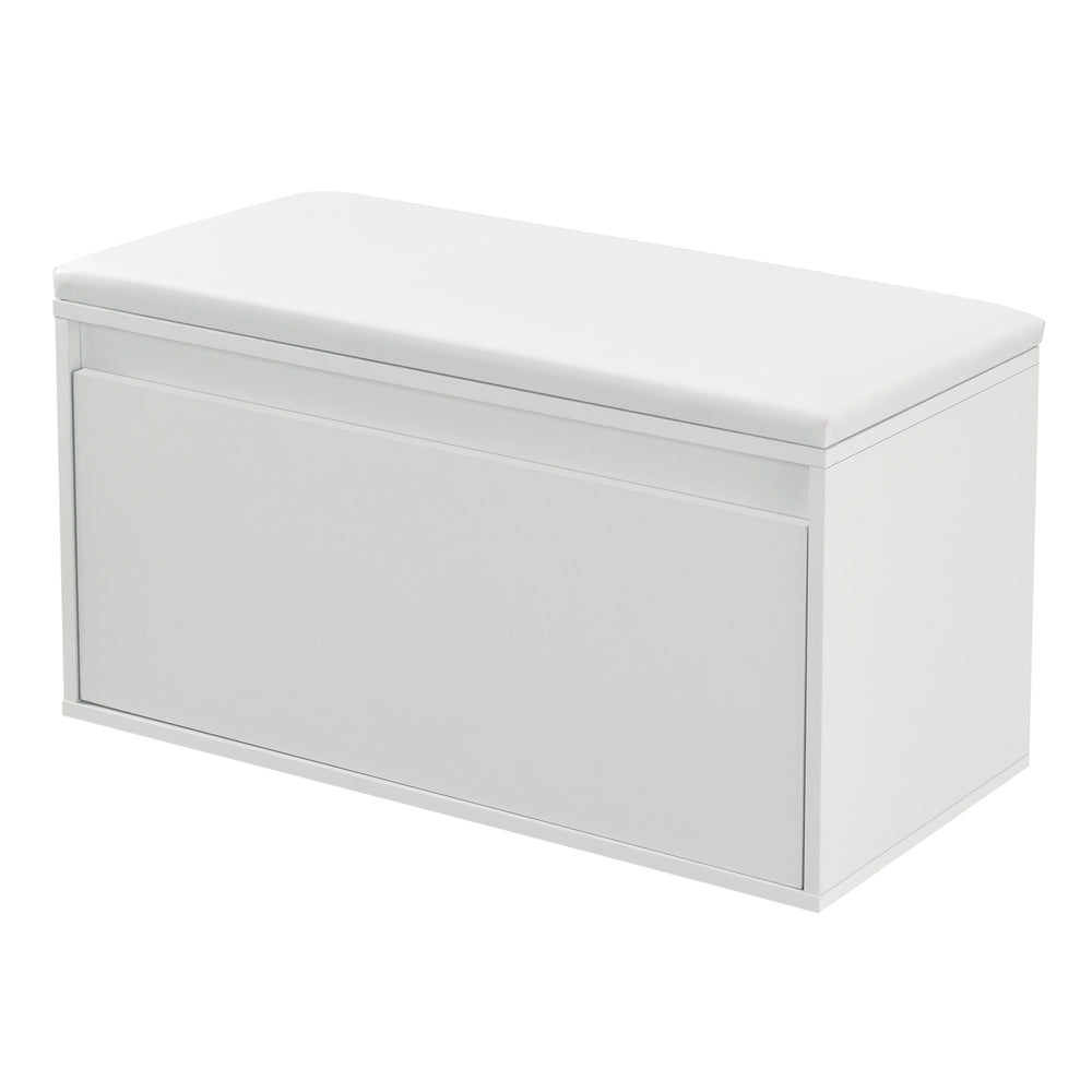 Panca Degerfors 80x39x45cm con cassetto, bianca