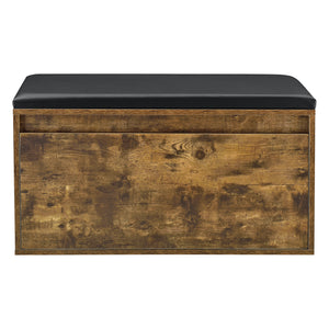 Sitzbank Degerfors 80x39x45cm mit Schublade Eiche dunkel Schwarz