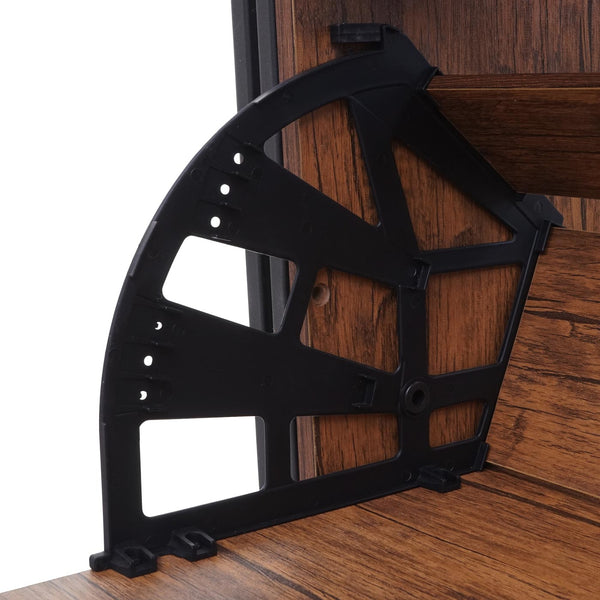 Schuhkipper Schuhregal, 122x77x29cm 3 Klappen ~ Wildeiche-Optik