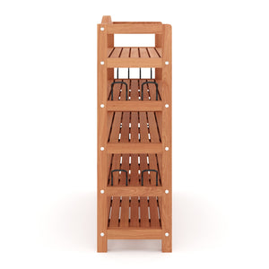 Étagère à chaussures en bois 74 x 26 x 82 cm