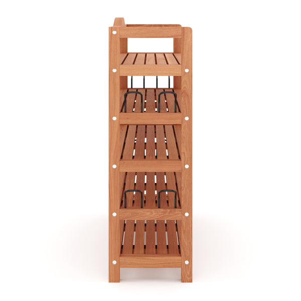 Étagère à chaussures en bois 74 x 26 x 82 cm