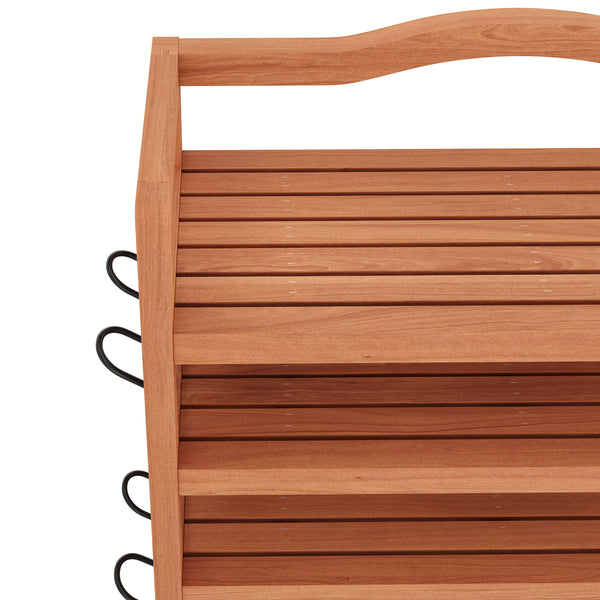 Étagère à chaussures en bois 74 x 26 x 82 cm