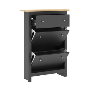 Schuhschrank ARLES 78 x 24 x 108 cm anthrazit
