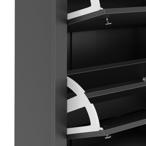 Schuhschrank ARLES 78 x 24 x 108 cm anthrazit