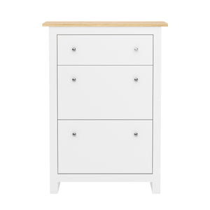 Schuhschrank ARLES 78 x 24 x 108 cm weiss