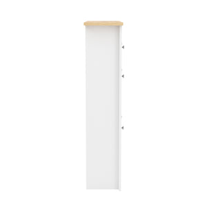 Schuhschrank ARLES 78 x 24 x 108 cm weiss