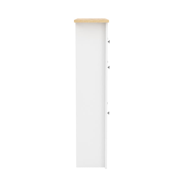 Schuhschrank ARLES 78 x 24 x 108 cm weiss