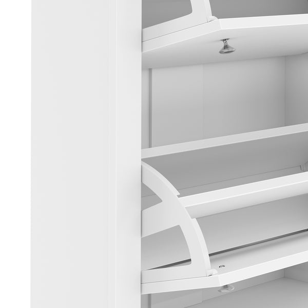 Schuhschrank ARLES 78 x 24 x 108 cm weiss