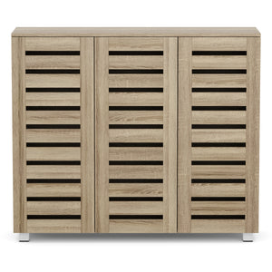 Schuhschrank EDDIE 114 x 34 x 98 cm braun