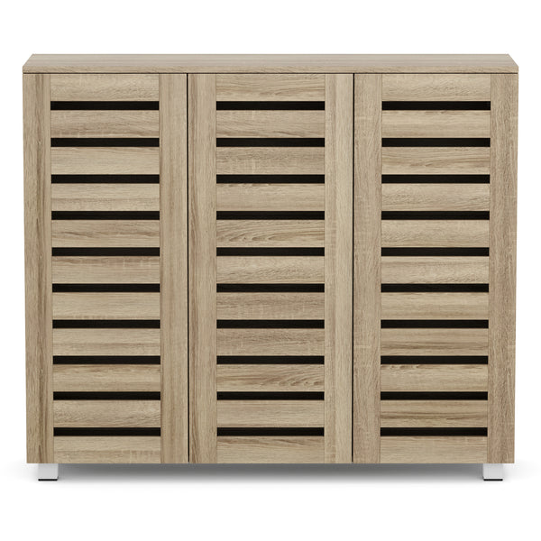Schuhschrank EDDIE 114 x 34 x 98 cm braun
