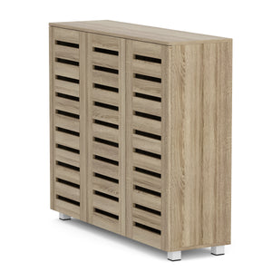 Schuhschrank EDDIE 114 x 34 x 98 cm braun