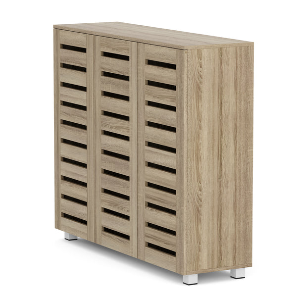 Schuhschrank EDDIE 114 x 34 x 98 cm braun