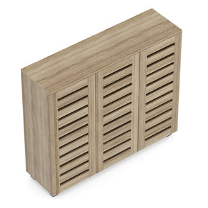 Schuhschrank EDDIE 114 x 34 x 98 cm braun
