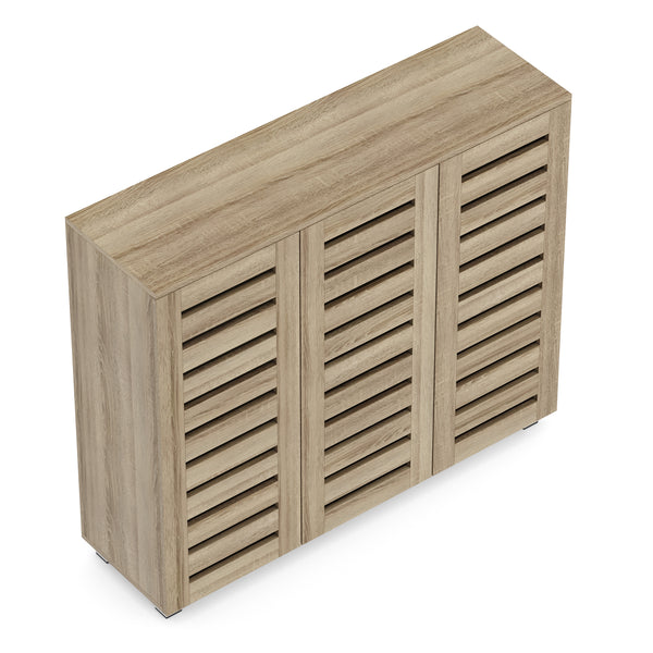 Schuhschrank EDDIE 114 x 34 x 98 cm braun
