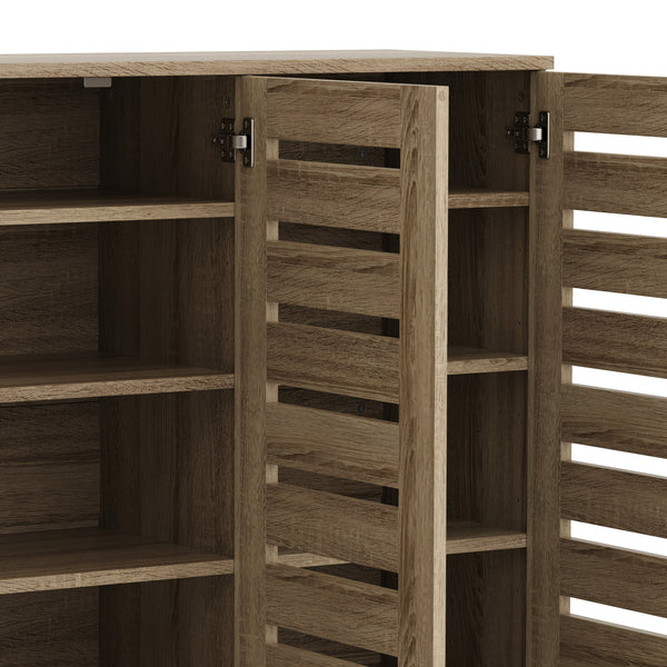 Schuhschrank EDDIE 114 x 34 x 98 cm braun