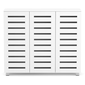 Schuhschrank EDDIE 114 x 34 x 98 cm weiss