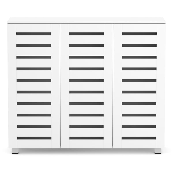 Schuhschrank EDDIE 114 x 34 x 98 cm weiss