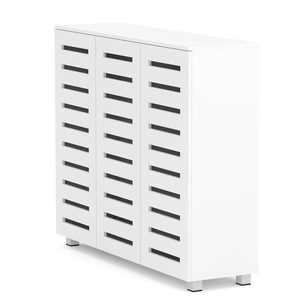 Schuhschrank EDDIE 114 x 34 x 98 cm weiss