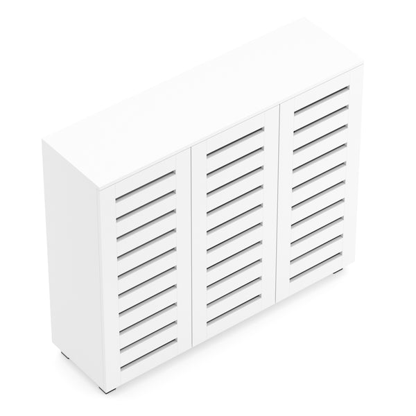 Schuhschrank EDDIE 114 x 34 x 98 cm weiss