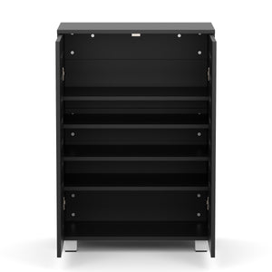 Schuhschrank EDDIE 60 x 33 x 87 cm schwarz