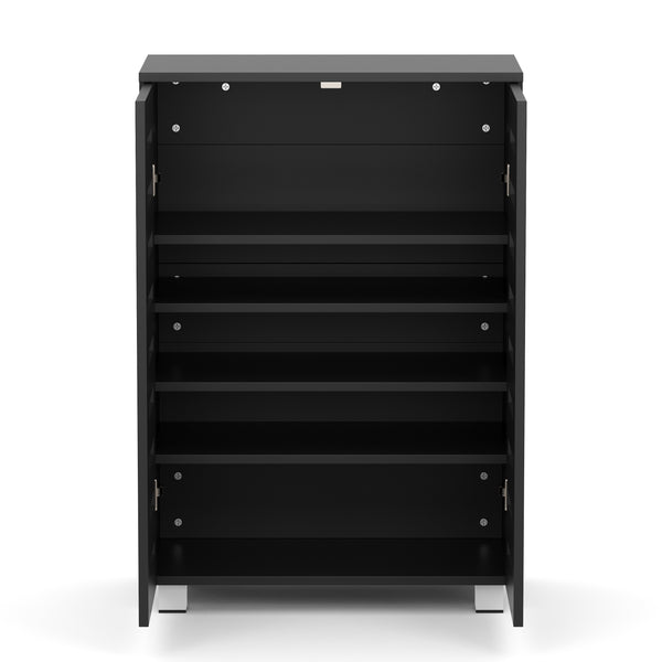 Schuhschrank EDDIE 60 x 33 x 87 cm schwarz