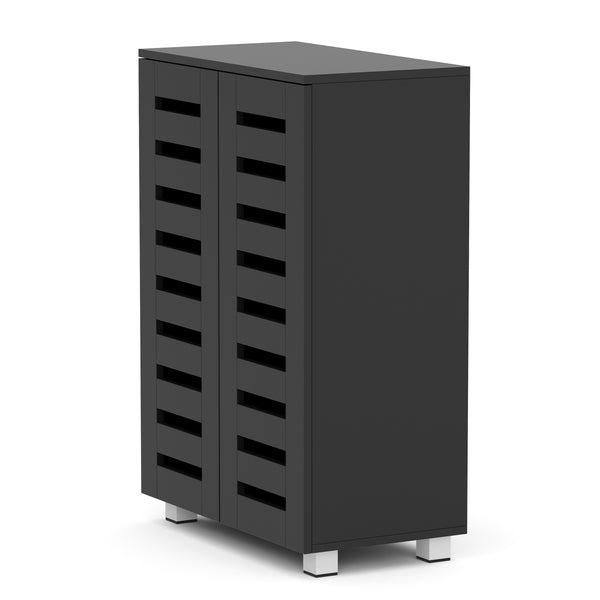 Schuhschrank EDDIE 60 x 33 x 87 cm schwarz