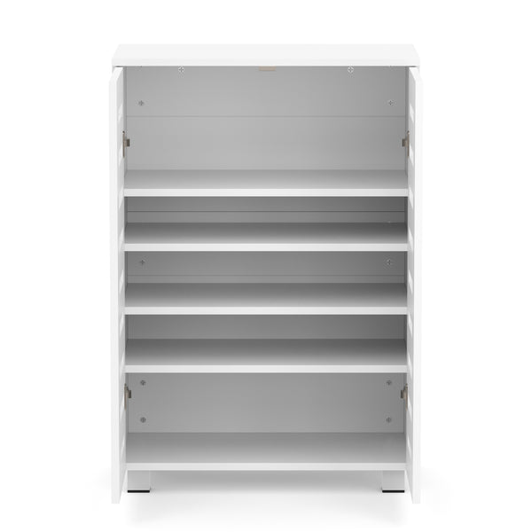 Schuhschrank EDDIE 60 x 33 x 87 cm weiss
