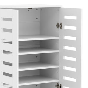 Schuhschrank EDDIE 60 x 33 x 87 cm weiss