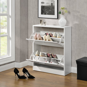 Armoire à chaussures blanche Saja