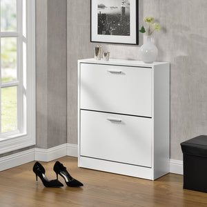 Armoire à chaussures blanche Saja