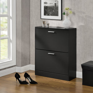 Armoire à chaussures noire Saja