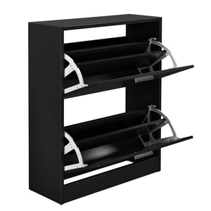 Armoire à chaussures noire Saja