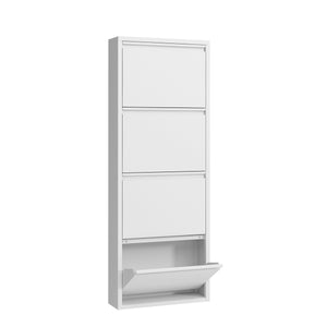 Meuble à chaussures en métal ROMEO 50 x 136 cm blanc