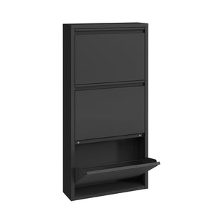 Scarpiera in metallo ROMEO 50 x 103 cm nero